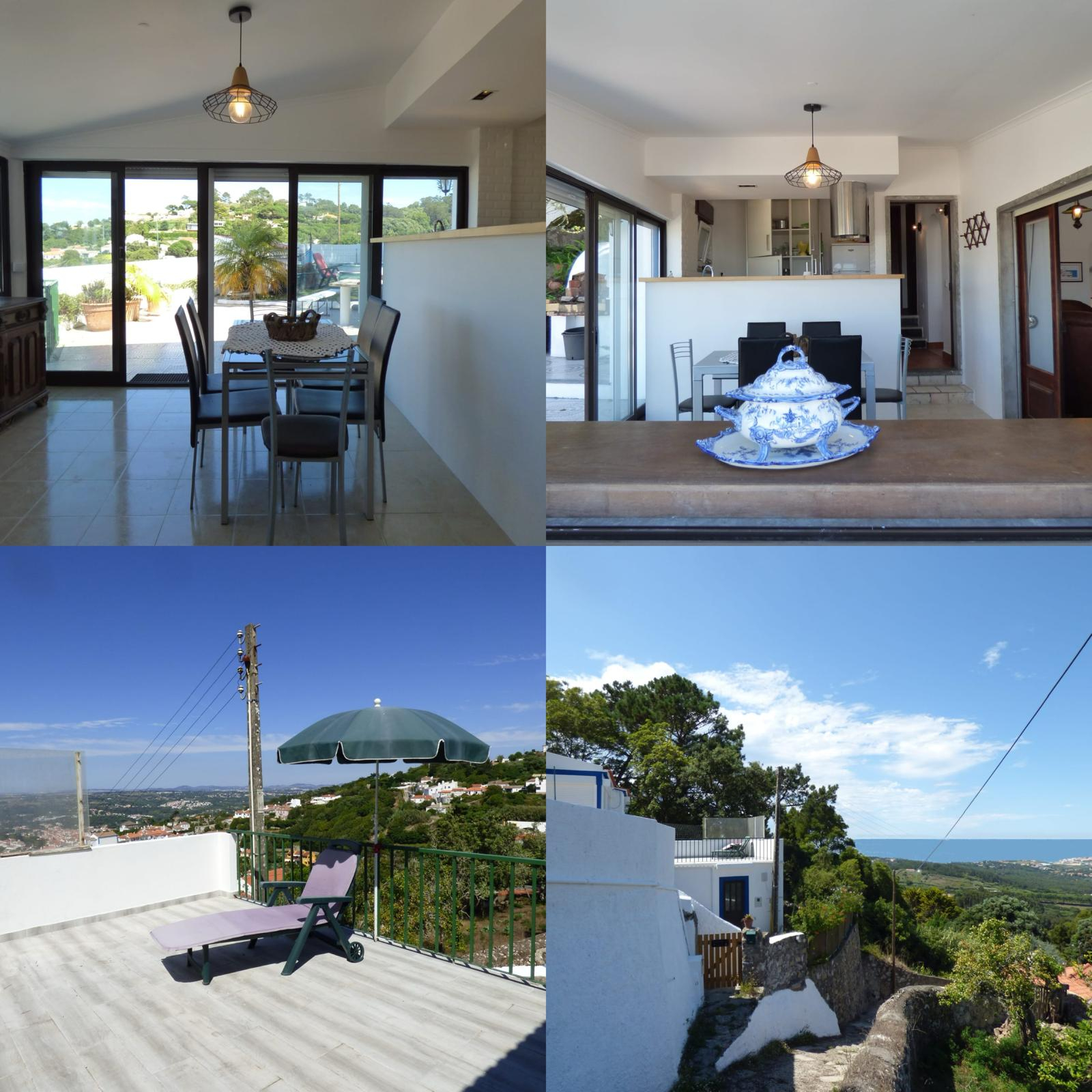 House (refurbished) with outdoor spaces and superb sea views. Swimming pool!