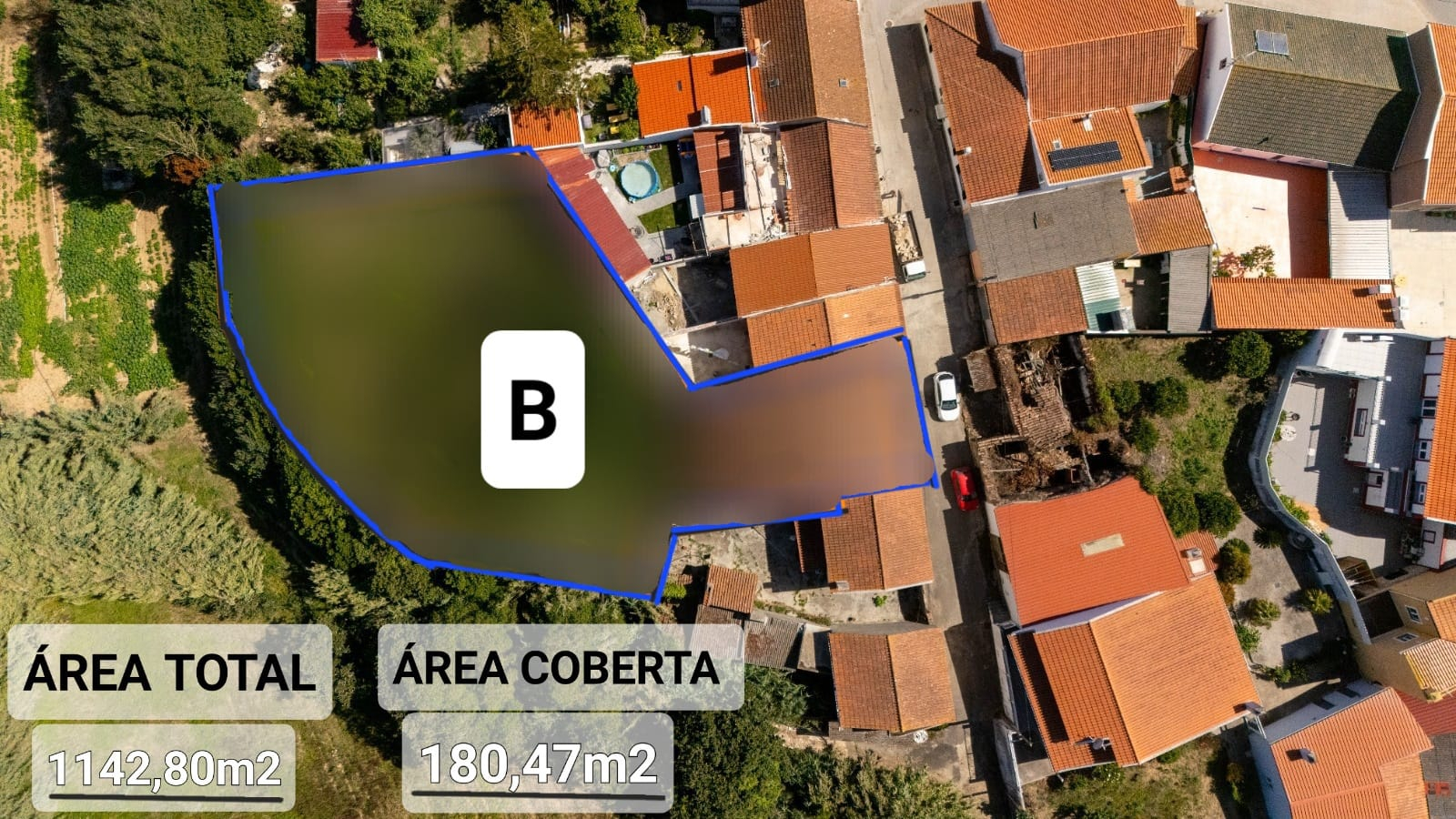 Allocation of 1-bedr. house with patio and land